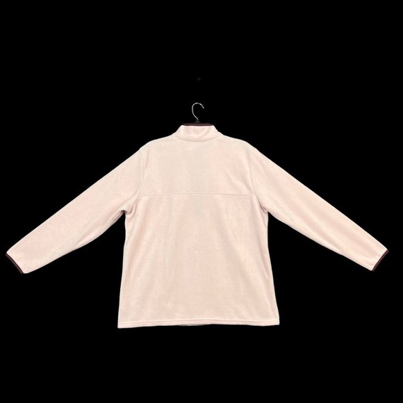 Columbia Womens Fleece Pullover Sweater Size XL-3XL Light Pink Half Snap Style - Picture 11 of 13